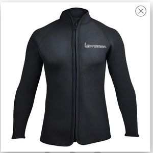 Men’s Black LEMORECN Long Sleeve Wetsuit Jacket 3MM. **JMJ**